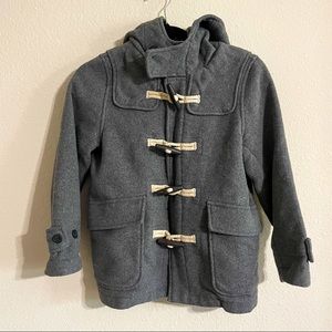 Gap Pea Coat Size M Gray with buttons and zipper
